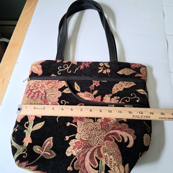 Vintage danny k beverly hills made in the usa tapestry tote bag Floral Purse - Picture 15 of 15